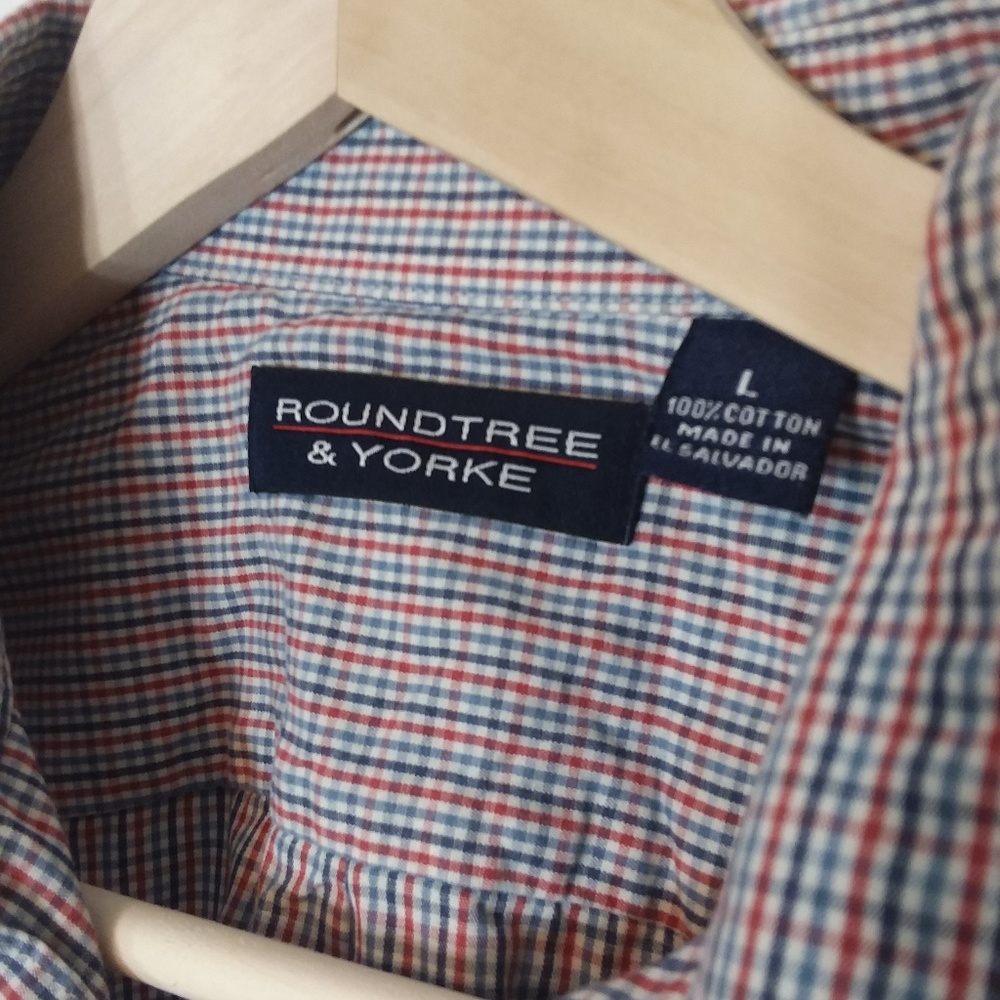 Roundtree & York Checked Button-Down - Picture 2 of 4